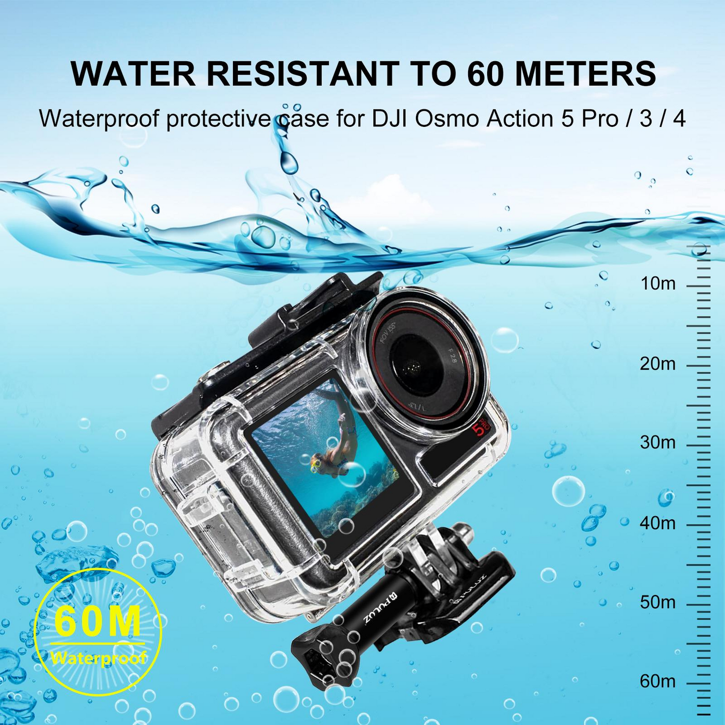 Waterproof Case for DJI Action 3/4/5 pro