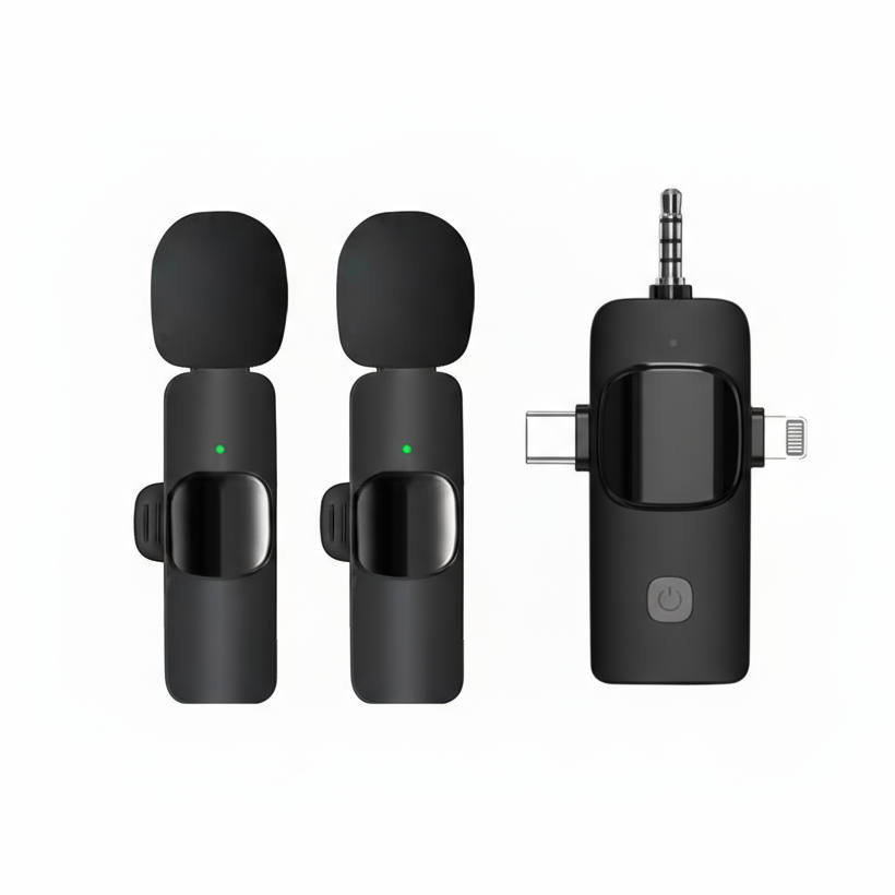 K15 3-in-1 Wireless Lavalier Microphone