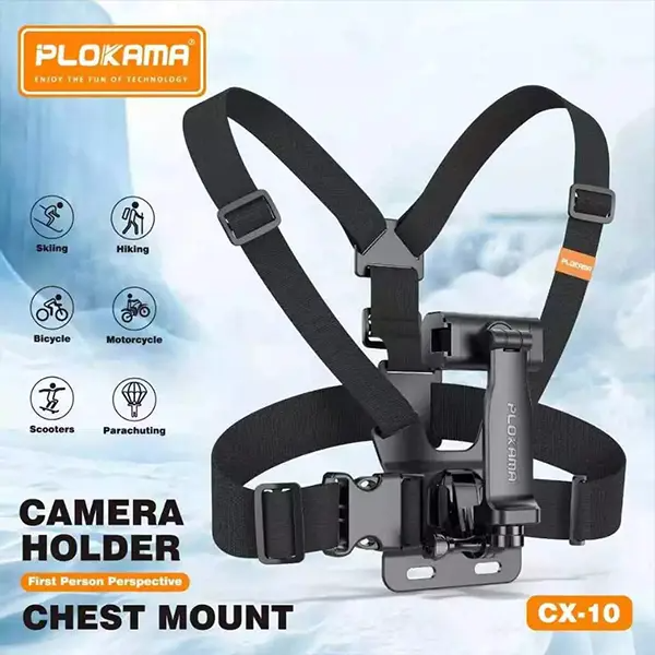 PLOKAMA CX10 Adjustable Chest Strap Phone Mount Holder