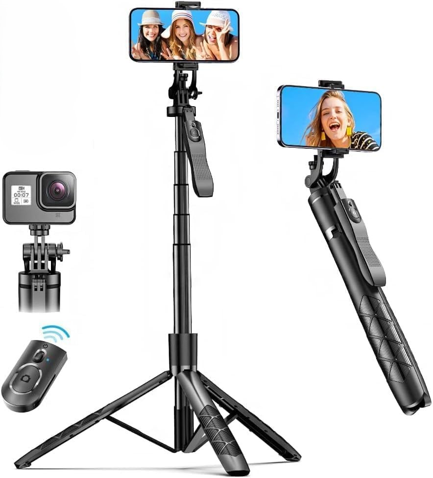 K28 Long Selfie Stick with Tripod Stand with Remote Control