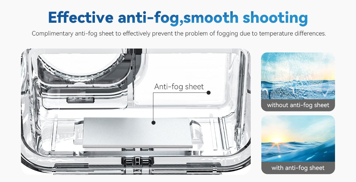 TELESIN Waterproof Case for DJI Action 5 Pro/4/3