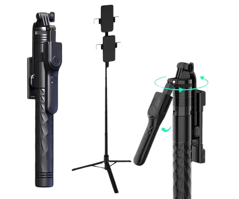 K28 Long Selfie Stick with Tripod Stand with Remote Control