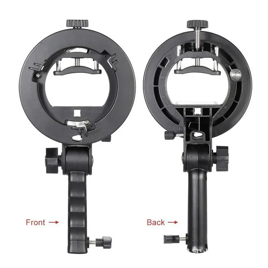 S Mount for camera flash Mouth Flash Bracket Handheld S-Shaped Chuck Bracket