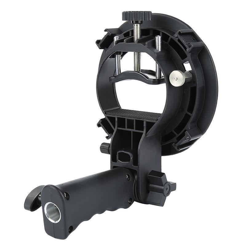 S Mount for camera flash Mouth Flash Bracket Handheld S-Shaped Chuck Bracket