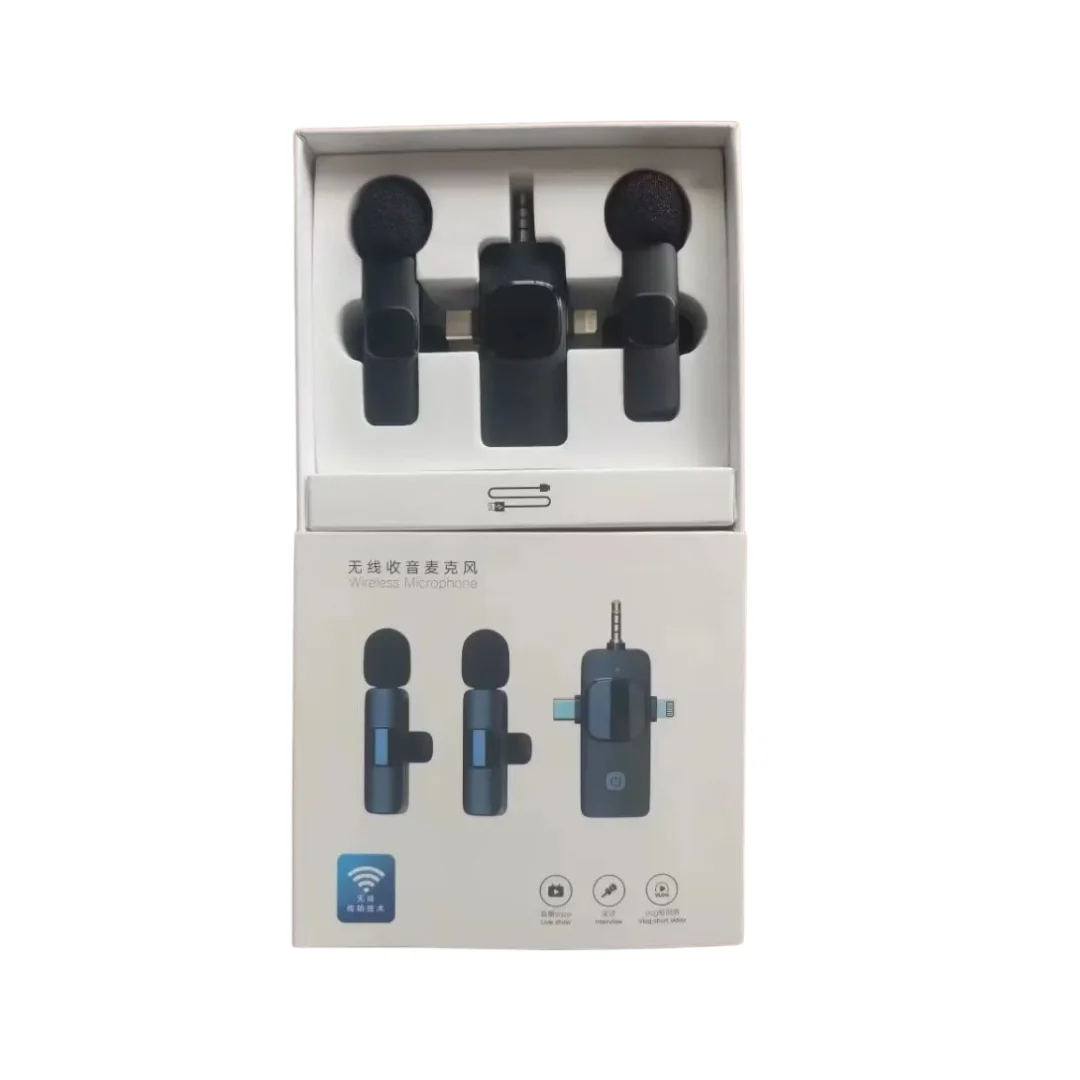 K15 3-in-1 Wireless Lavalier Microphone