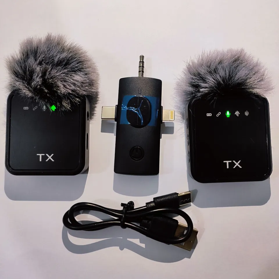 F11-2 Wireless Lavalier Microphone – Clip-On Mic for Smartphone, DSLR, YouTube & Live Streaming