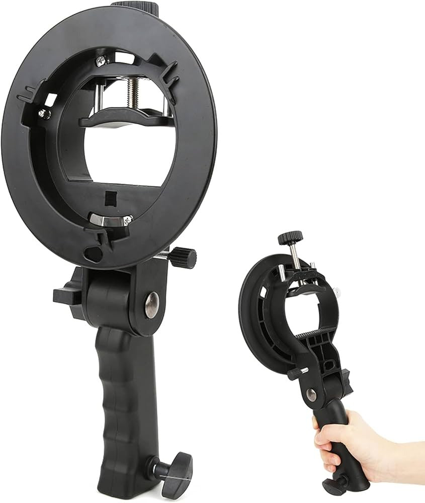 S Mount for camera flash Mouth Flash Bracket Handheld S-Shaped Chuck Bracket
