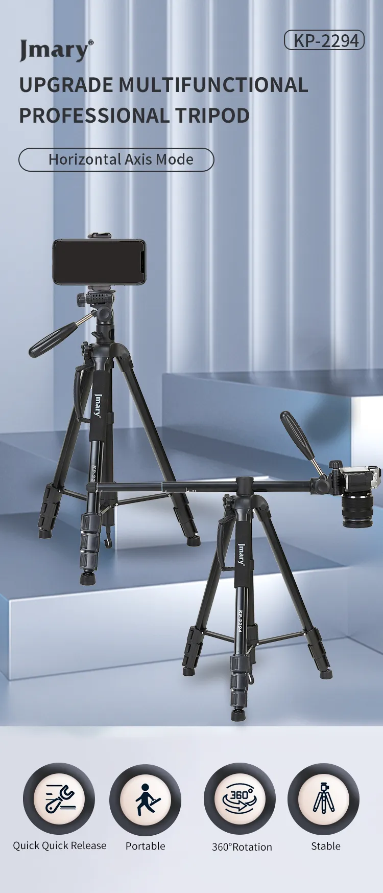 Jmary KP-2294 Professional Camera Tripod