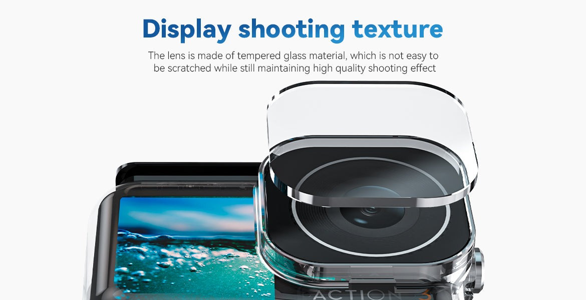 TELESIN Waterproof Case for DJI Action 5 Pro/4/3