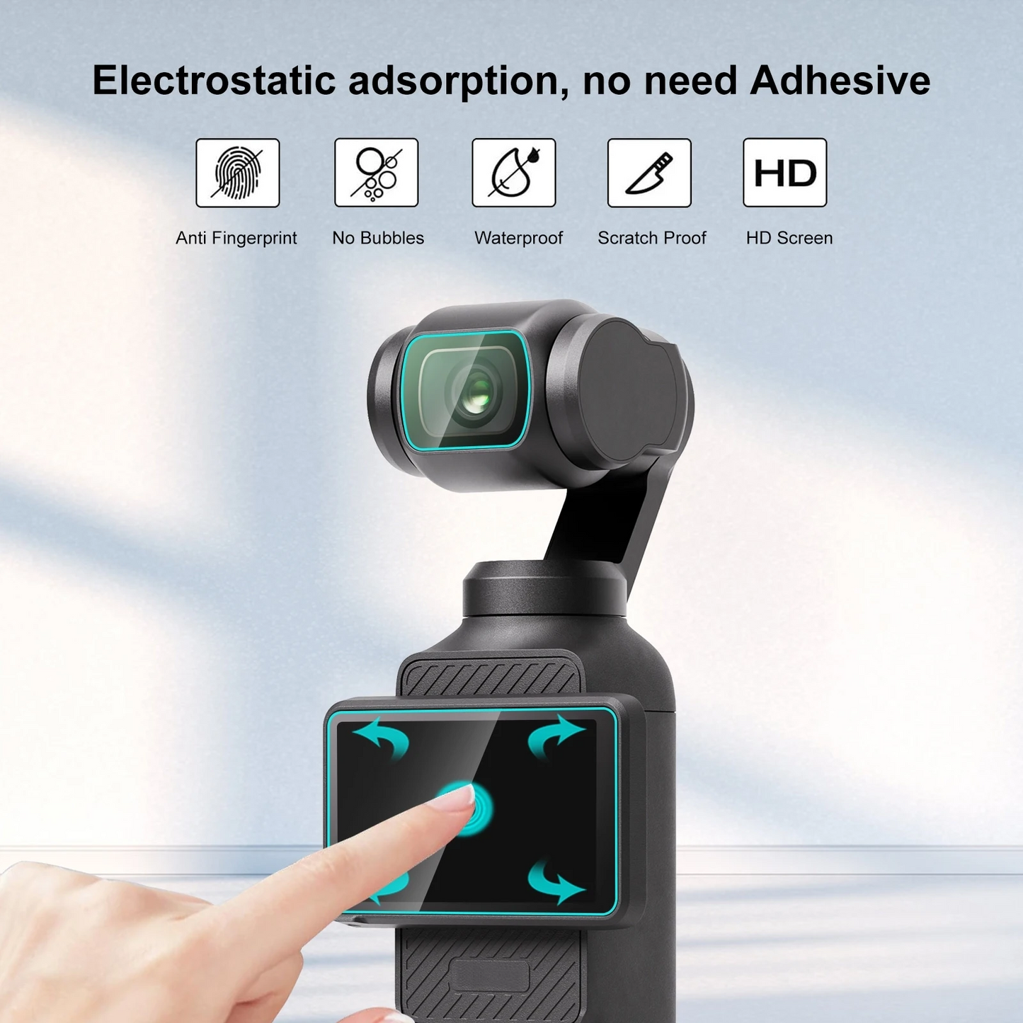 DJI OSMO pocket 3 lens protective film mirror HD tempered glass film