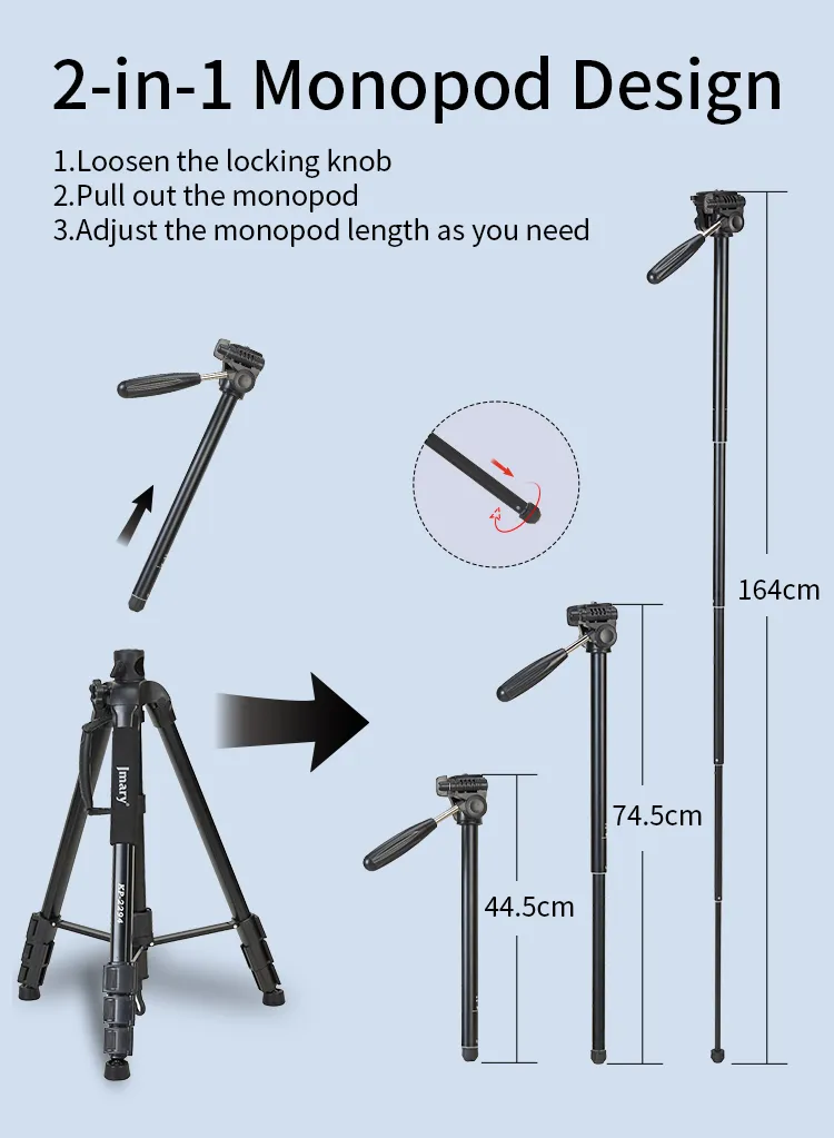 Jmary KP-2294 Professional Camera Tripod