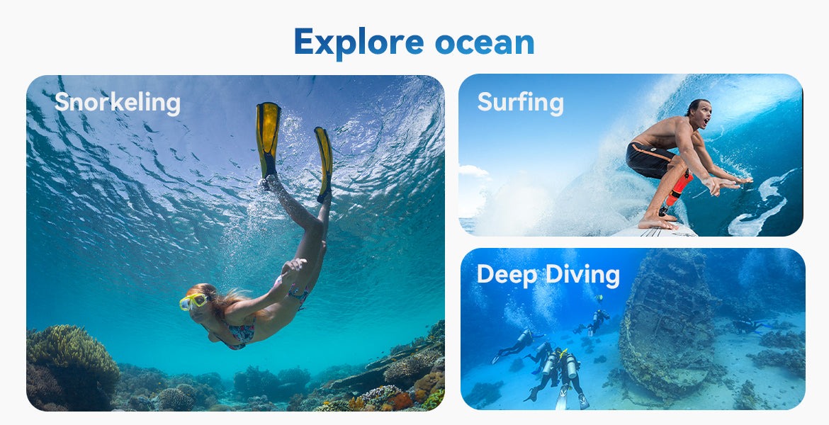 TELESIN Waterproof Case for DJI Action 5 Pro/4/3