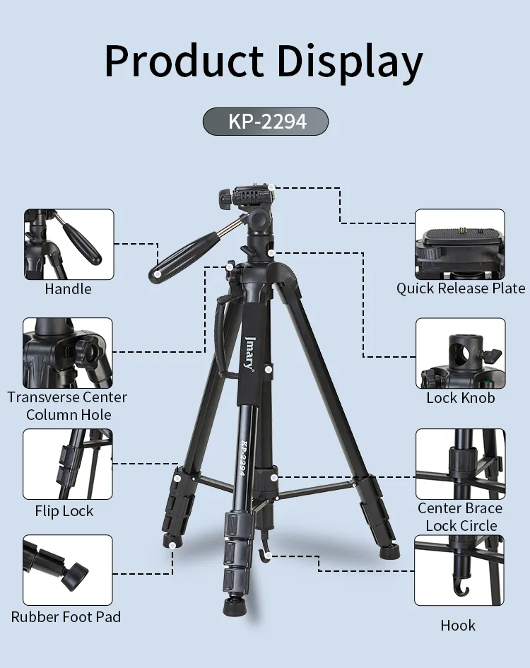 Jmary KP-2294 Professional Camera Tripod
