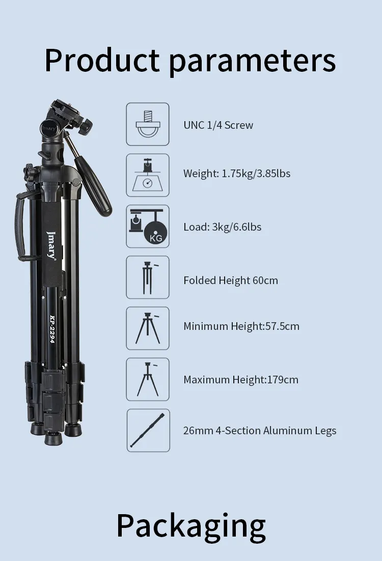 Jmary KP-2294 Professional Camera Tripod